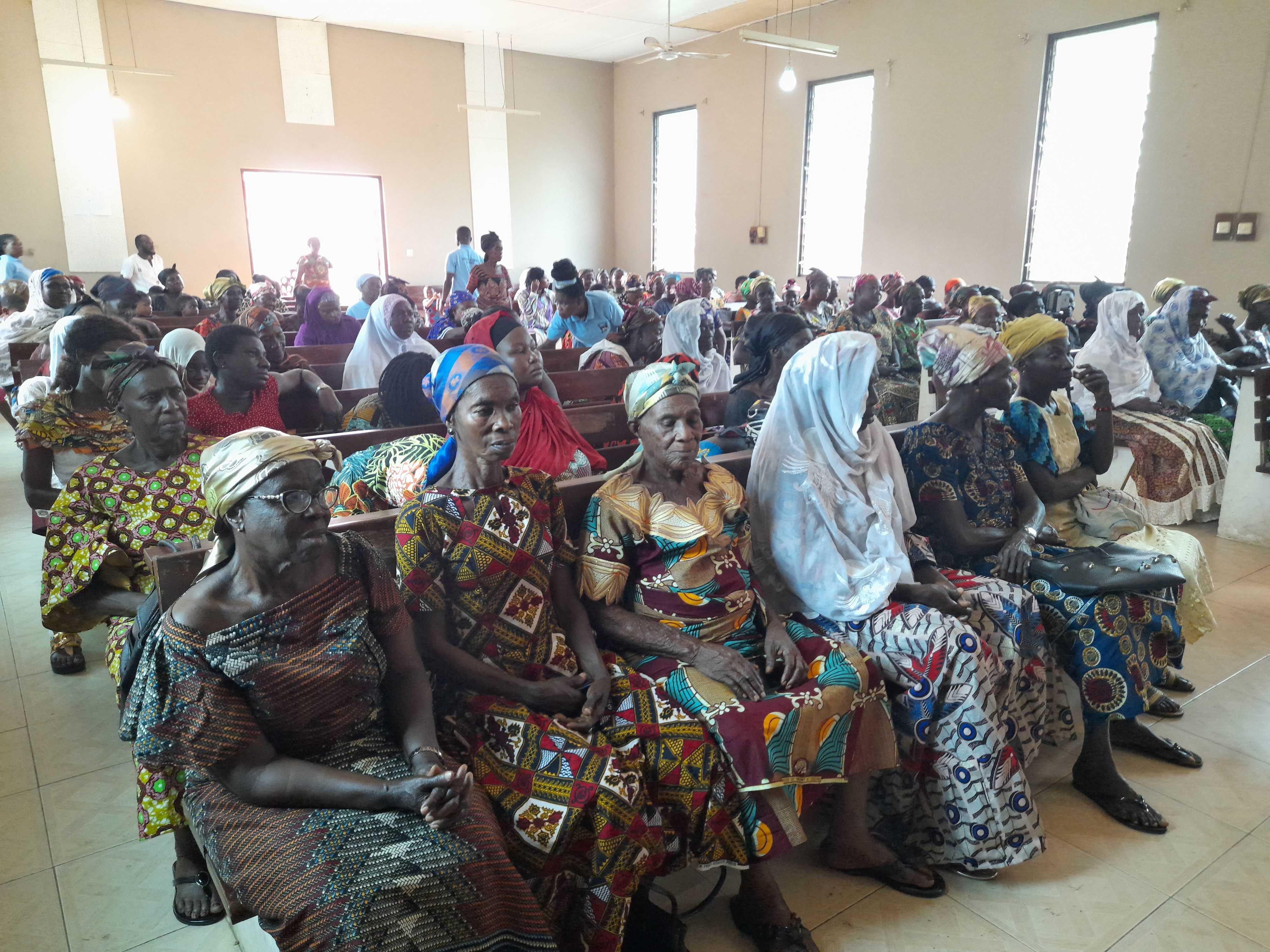 SAMS meeting with widows and orphans at Abuakwa Ashanti region, Ghana