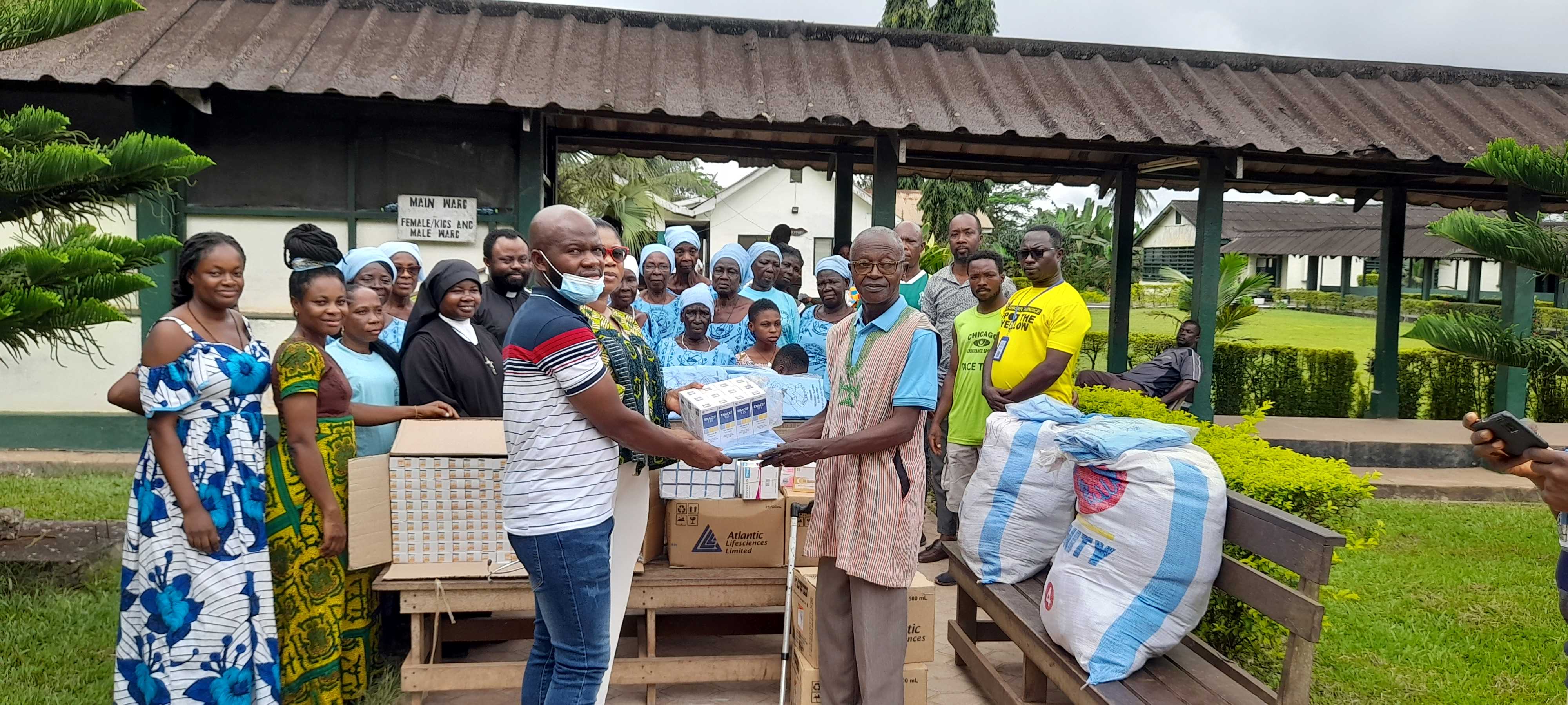 SAMS donation at Samreboi Government Hospital Western region, Ghana