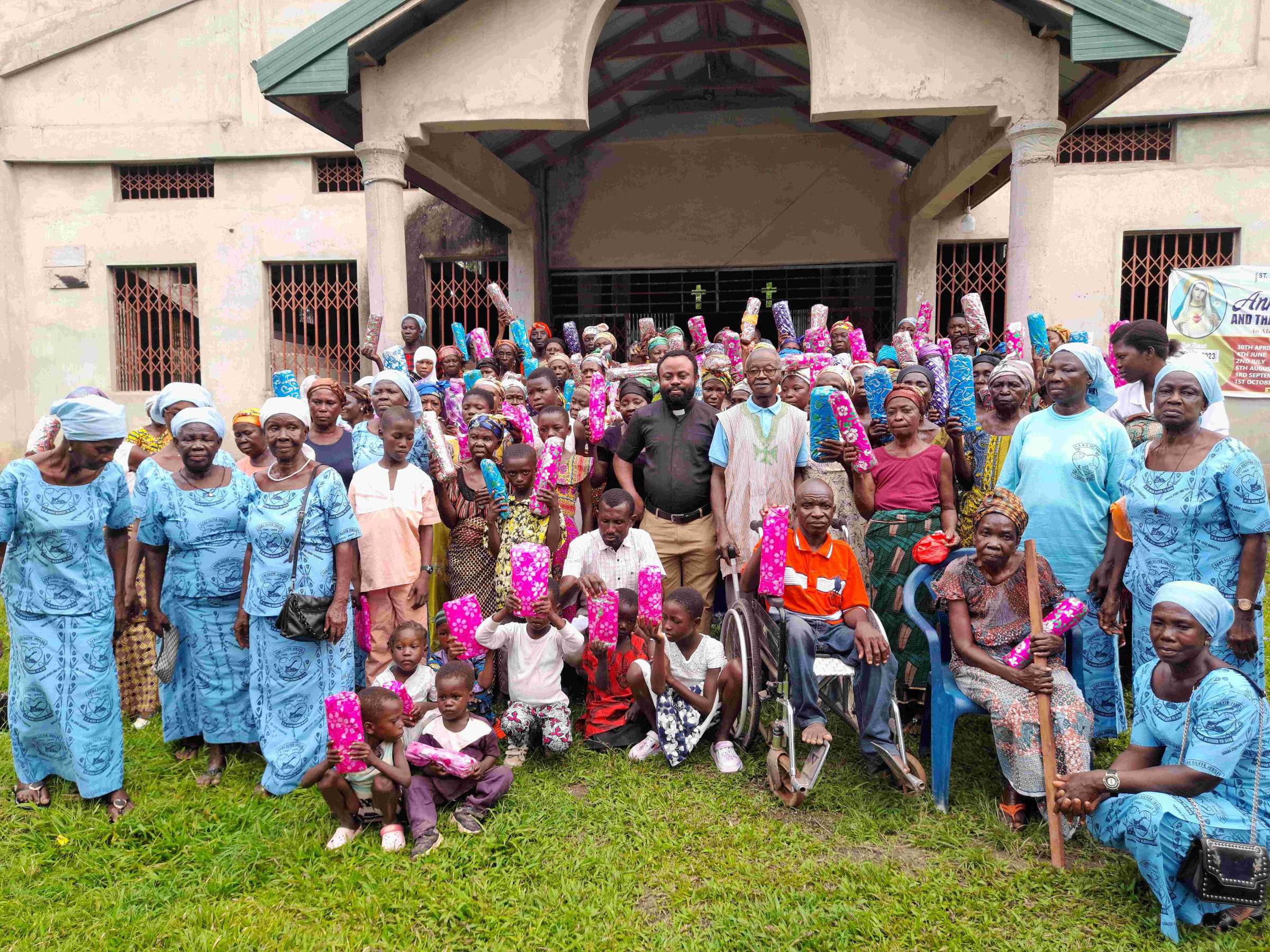 SAMS donation at Saint Mary Parish Samreoi Western region, Ghana