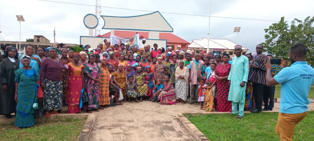 SAMS departure after meeting widows and orphans at Abuakwa